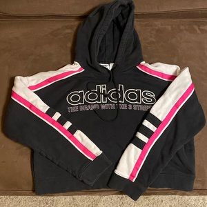 Adidas Originals cropped hoodie sweatshirt